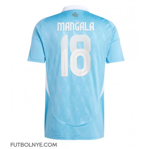 Camiseta Bélgica Orel Mangala #18 Visitante Equipación Eurocopa 2024 manga corta